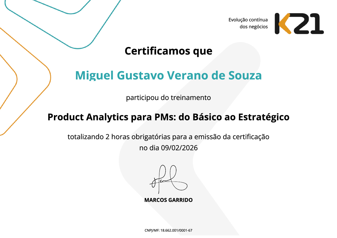 Certificado K21